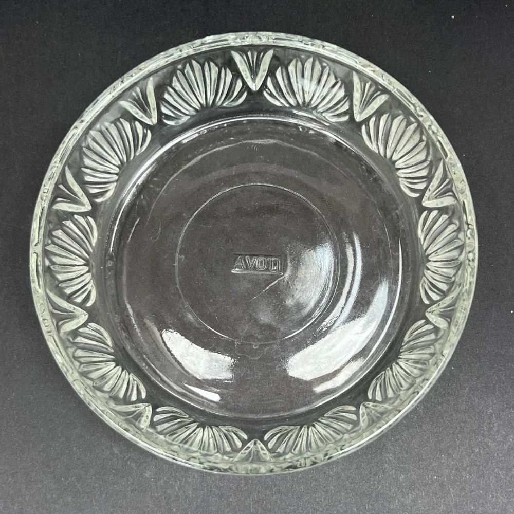 Glass Bowl Avon Fan Pattern Vintage 5 5 inch Clear Decorative Dish Home Decor